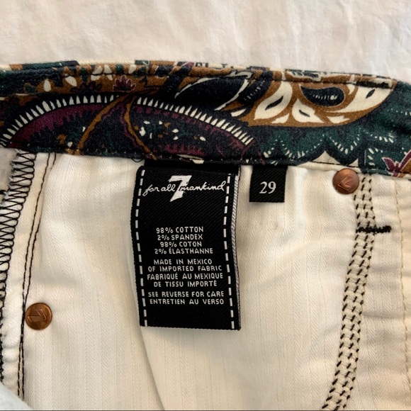 7 For All Mankind Underground Paisley-Print Jeans - Picture 6 of 6